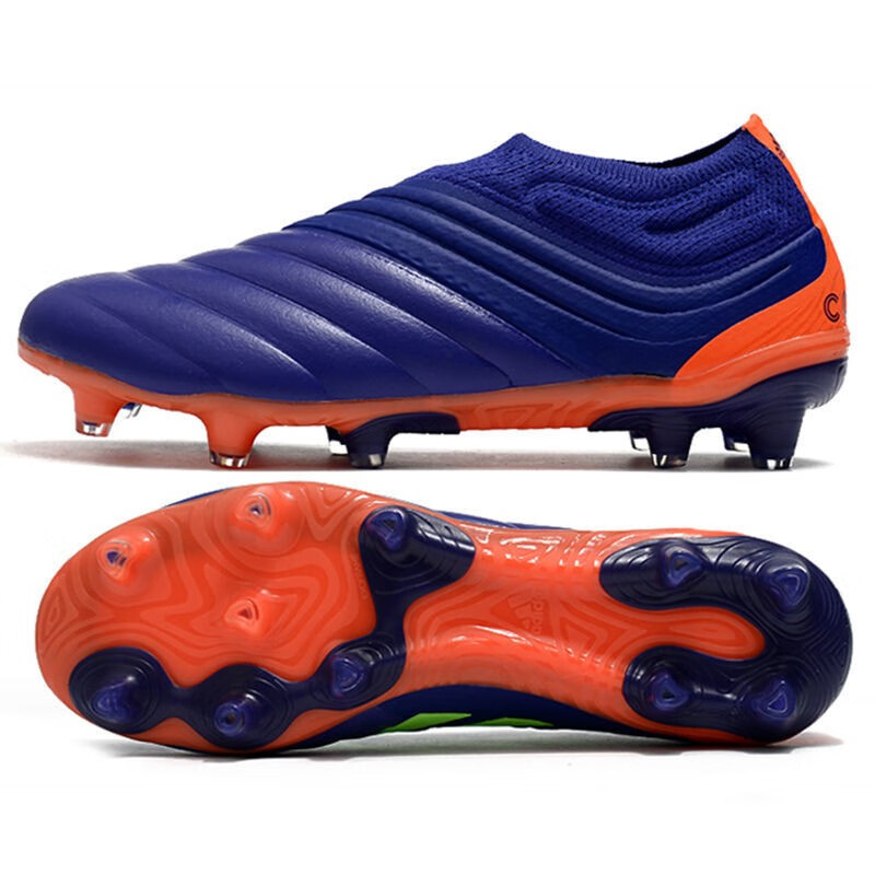 耐尅联名迪巴拉针织白桔20fg钉足球鞋copa20长钉袋鼠皮天然草足球鞋