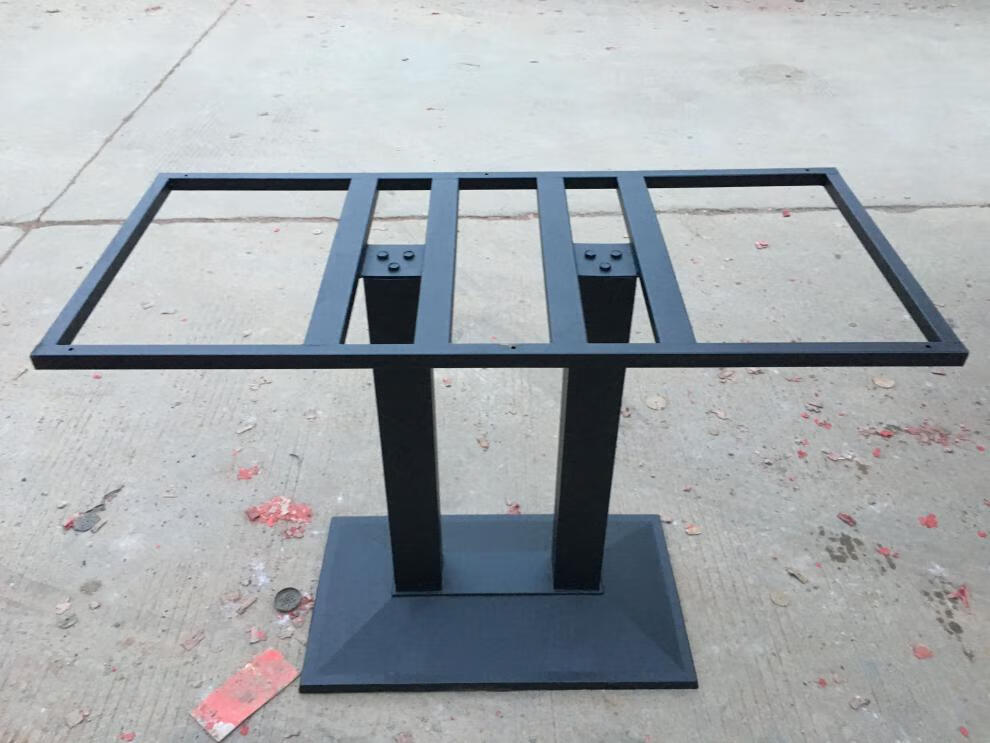 桌子腿铁艺桌腿支架不锈钢脚架吧台支撑茶几底座圆桌餐桌架子桌脚