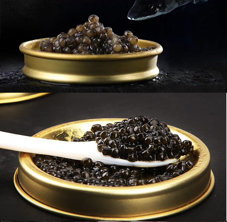 西伯利亚深海鲟鱼子酱即食寿司鱼籽酱罐头日料刺身食材海鲜10g/罐