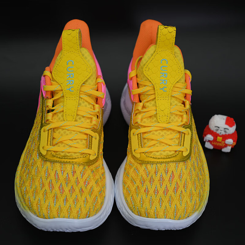 uosu联名款库里9代篮球鞋男柠檬黄主场curry9蓝粉战靴夏季透气黑彩