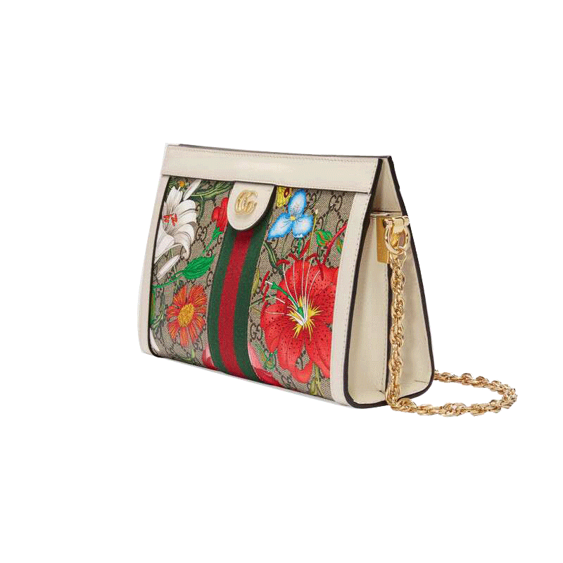 gucci古驰女包ophidia红绿条单肩链条包503877k05ng8745米色代购