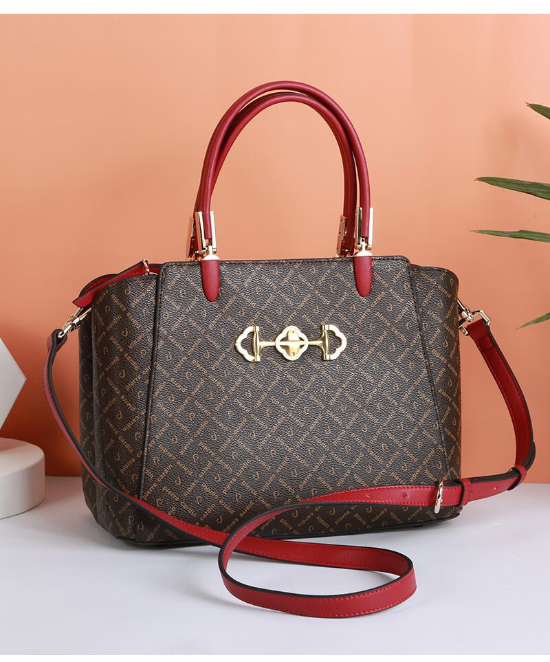 皮尔卡丹新款女包时尚大容量手提包女欧美潮流女士单肩斜挎包送女友b