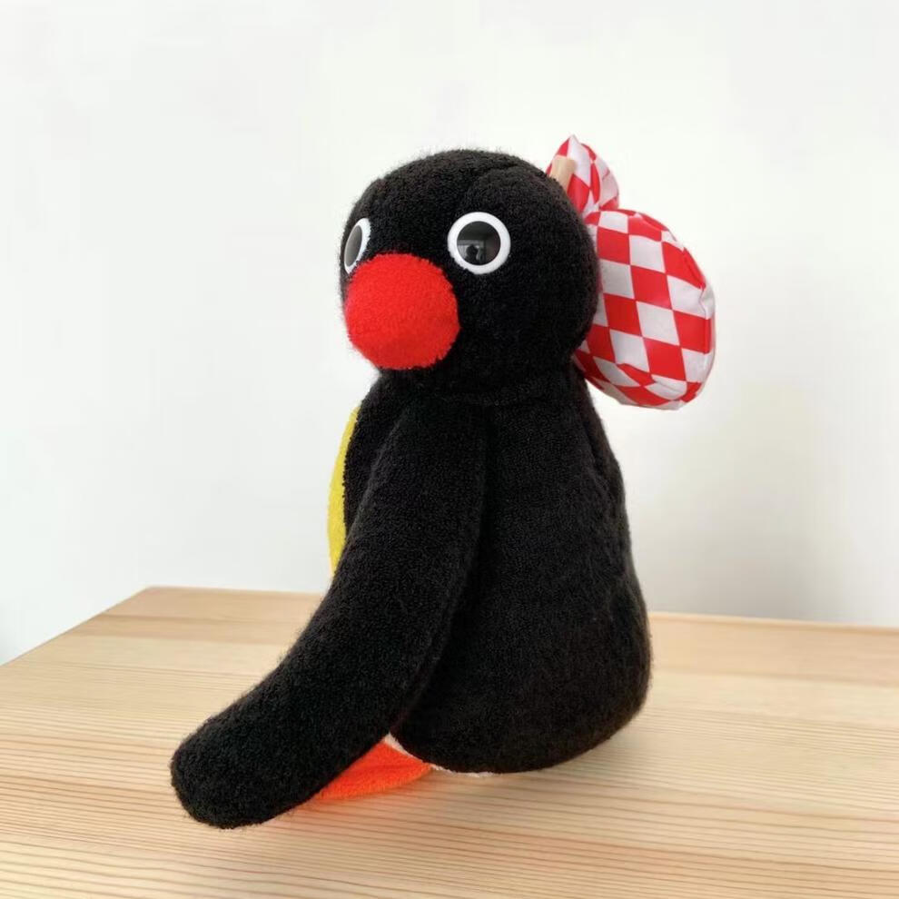 pingu企鹅 pingu企鹅家族离家出走魔术师公仔毛绒玩具摆件卡通复古