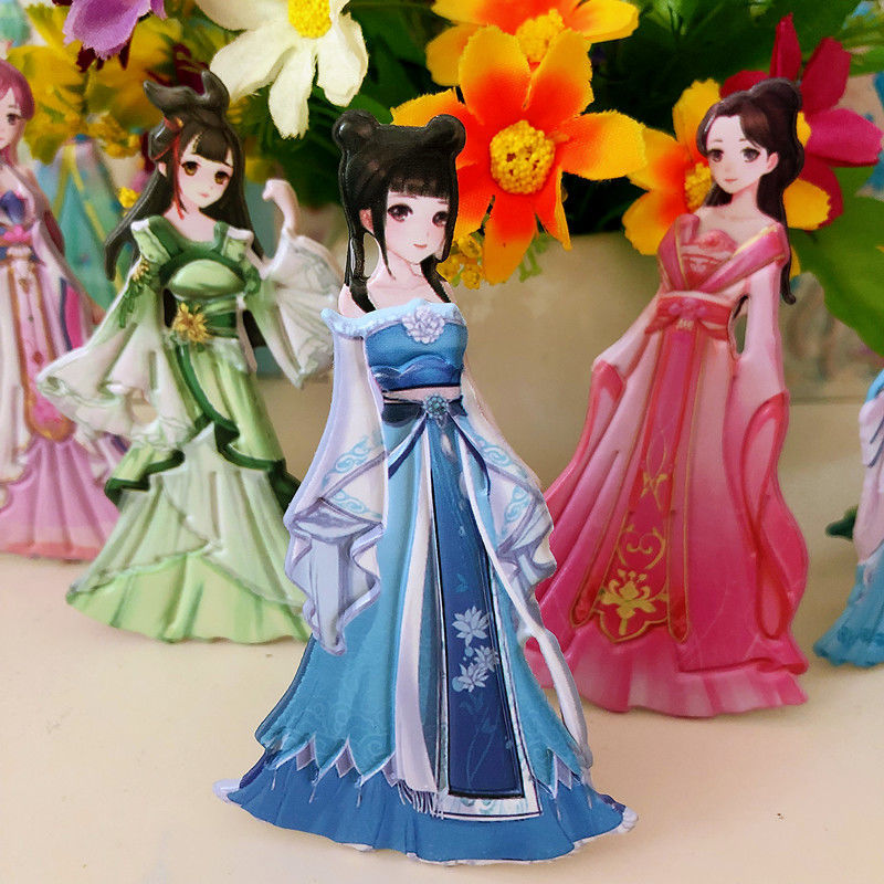 换装贴纸古装儿童公主贴纸换装秀古装古风换装贴女孩换衣服卡通粘贴画