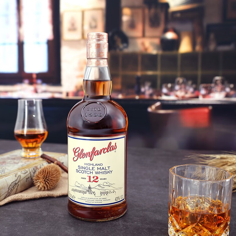 宝树行格兰花格glenfarclas12年700ml单一麦芽威士忌苏格兰原装进口