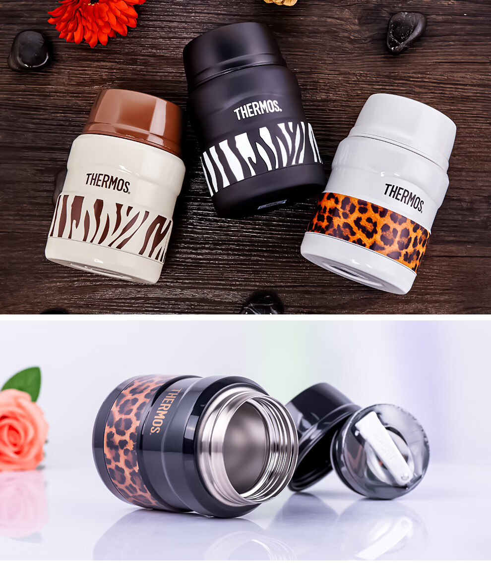 膳魔师thermos焖烧杯保温饭盒保温杯大肚杯女带勺子真空焖烧罐sk