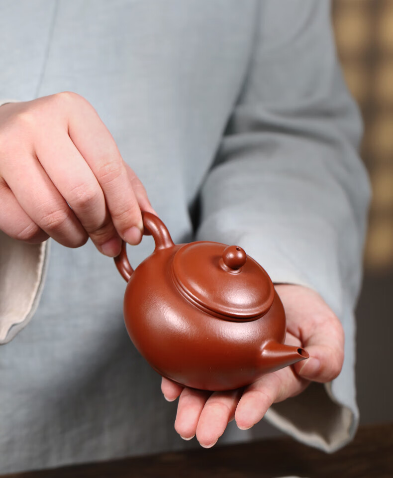 唐偆居宜兴紫砂壶功夫茶壶戴晨光纯全手工小容量家用泡茶壶单壶原矿梨