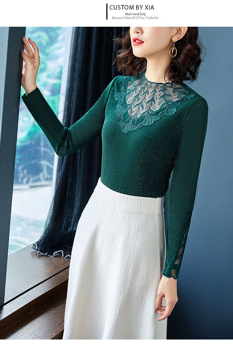 声雨竹品牌女装专柜正品同款高档大气小高领漂亮打底衫女长袖秋冬季