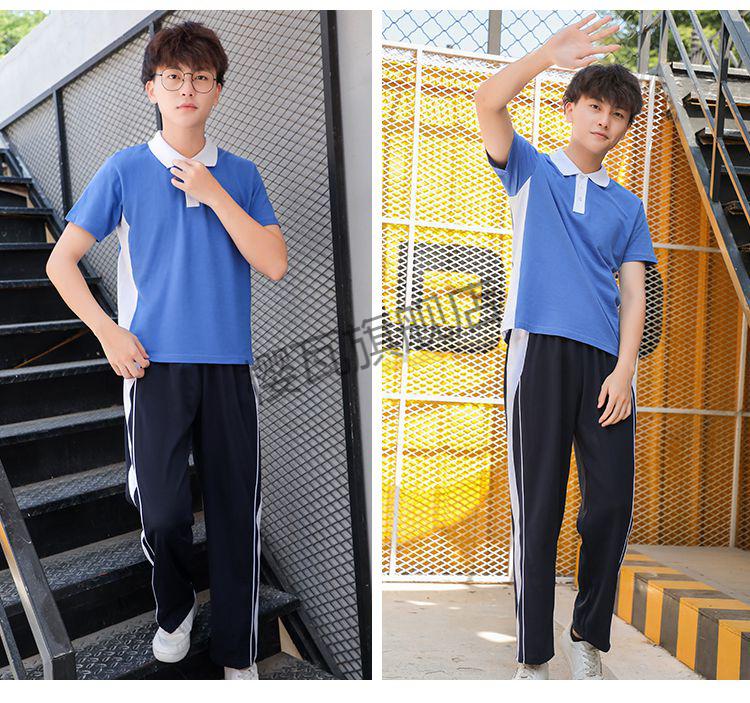 樱瓦深圳校服裤子夏季装中学生初高中生男女运动校裤速干短袖长裤套装