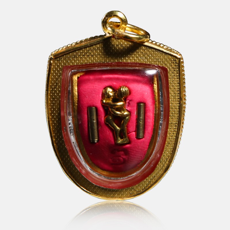 豪珠泰国佛牌吊坠燕通鎏金壳挂件正牌真品阿赞苏斌娜娜通金面项链鎏金