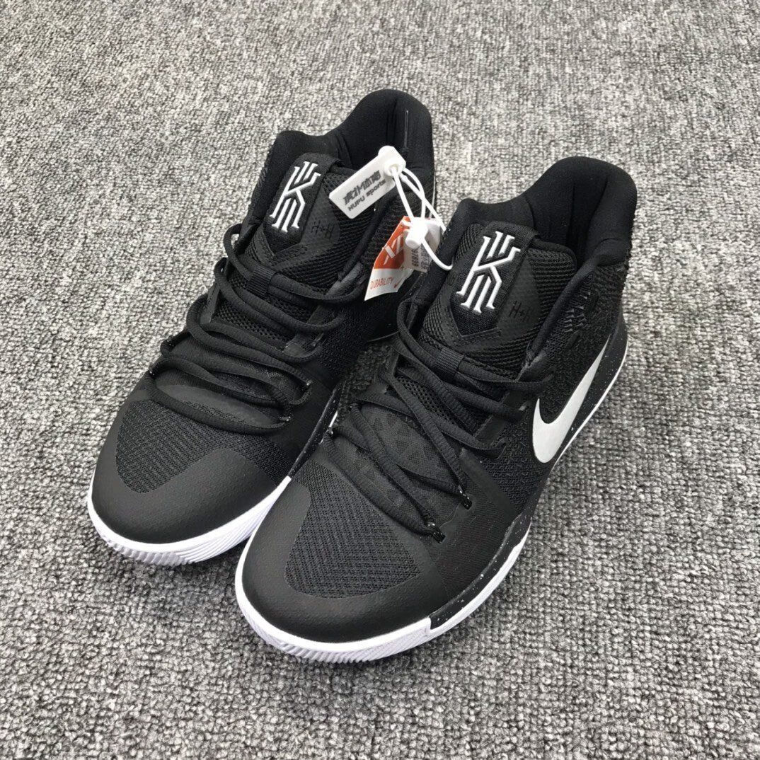 文3代篮球鞋kyrie3首发白金白银白彩虹圣诞低帮气垫实战篮球鞋 断勾