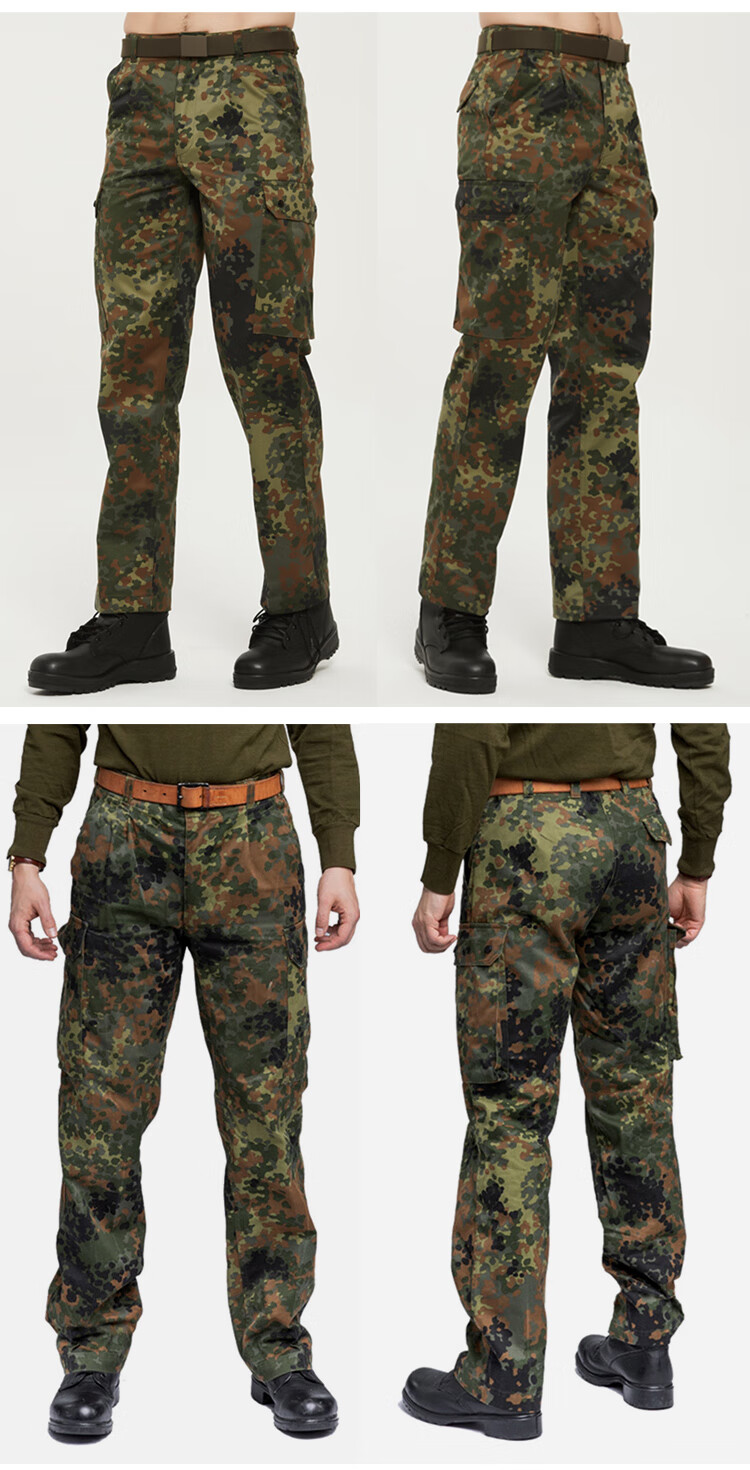 德国军版原品公发德军战术裤斑点迷彩裤军迷作训长裤户外工装裤男usmc