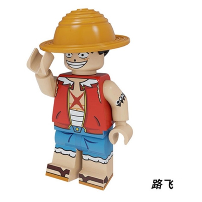 乐高lego海贼王系列路飞索隆罗宾积木人仔万里阳光号男拼装玩具复刻版