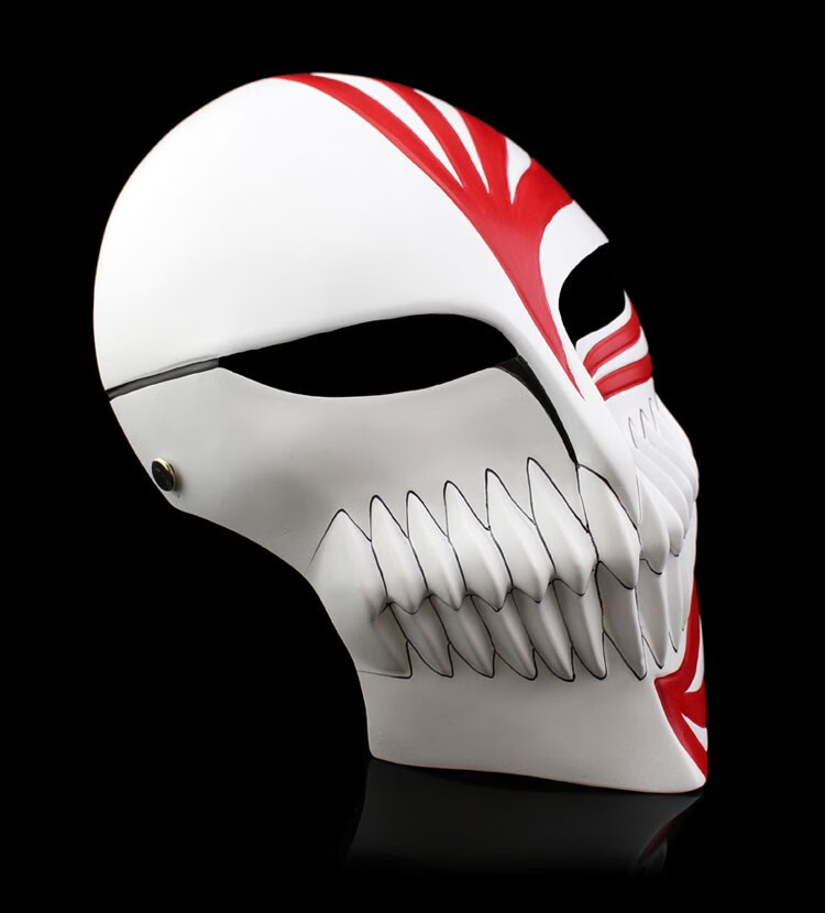 万圣节动漫死神面具工艺品黑崎一护面具虚化树脂面具黑色