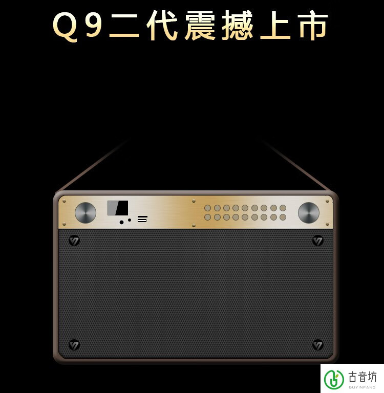 聲優q9s大功率移動便攜式k歌戶外音響專業樂器演奏音箱帶無線話筒升級