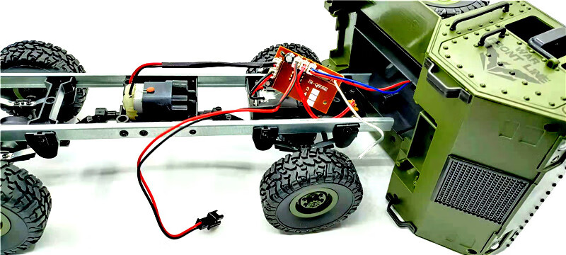 遙控卡車東方9號六輪越野車仿真玩具diy拼裝軍事模型jjrcq75配件前橋