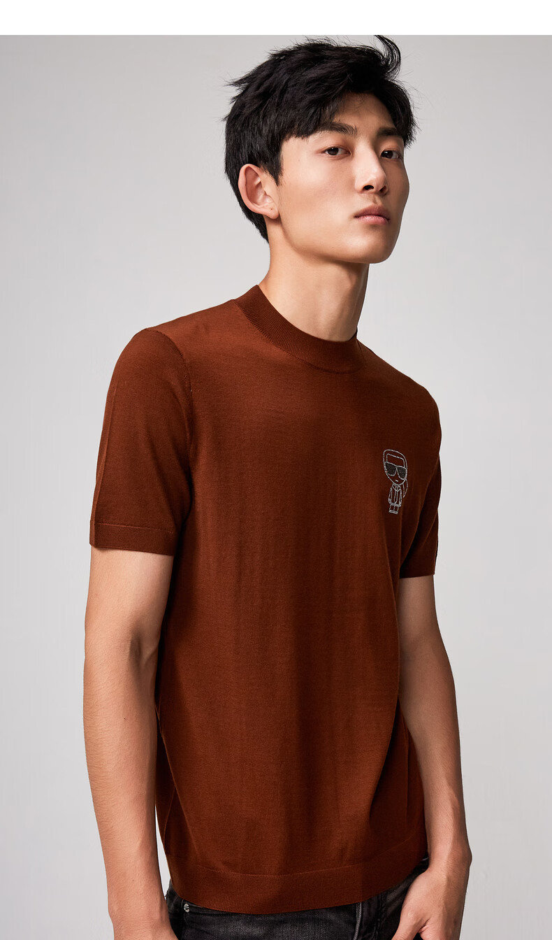 karl lagerfeld卡尔老佛爷20年秋新款ikonik卡通涂层男士t恤206n1708