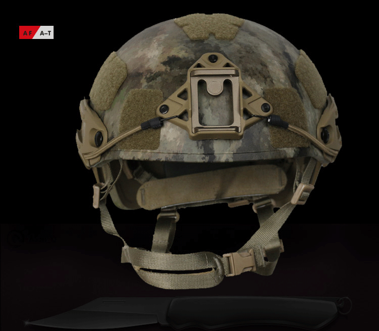 airframe战术头盔 cp 墨鱼干导轨组合式af头盔 防暴户外骑行迷彩 aor2