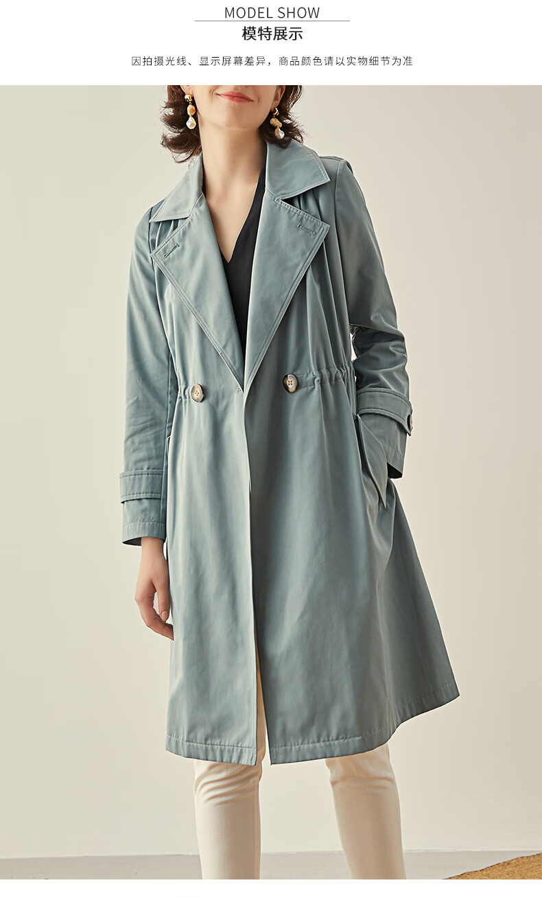 法莎尼亚轻奢品牌风衣女2020秋季新款女装时尚气质流行收腰外套英伦风