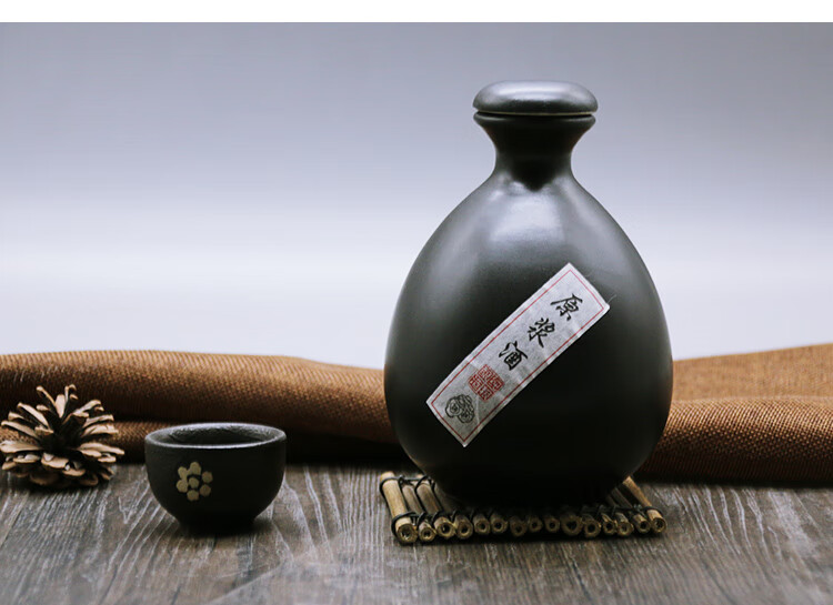 酒瓶空瓶小酒壶家用高档密封一斤装酒坛子古风陶瓷白酒土陶定制 复古