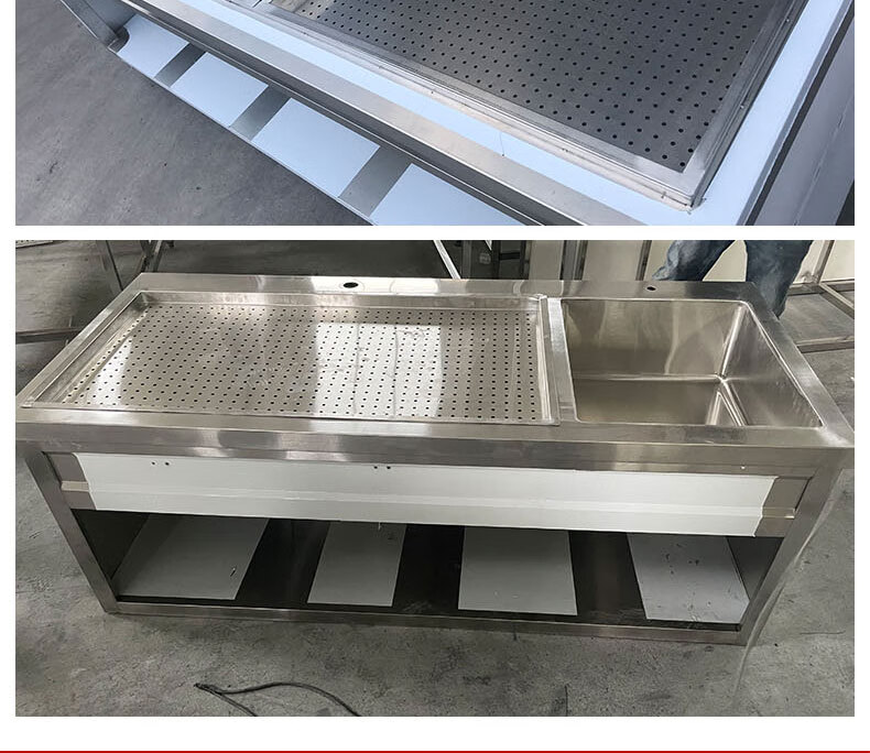 分拣台衢州鸭头展示柜卤肉熟食分拣台不锈钢卤菜车现捞现煮售卖台定 1