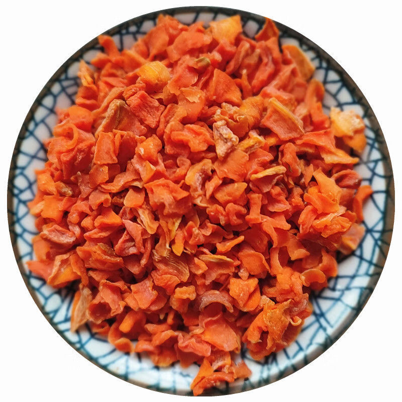伟博脱水胡萝卜粒 脱水胡萝卜干5*5mm红萝卜丁脱水蔬菜 500克简易装