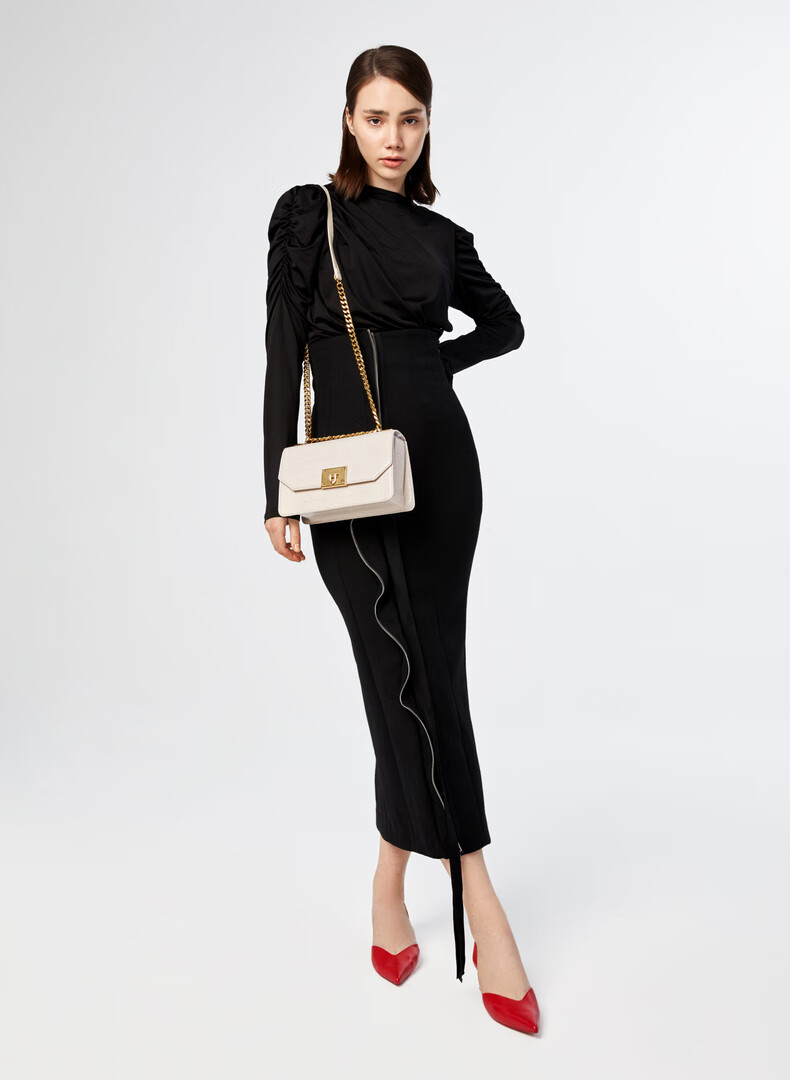 charles&keith秋季ck2-80781126-2斜挎包单肩包女国王包 yellow黄色 s