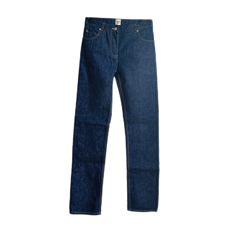 【精品】hermes爱马仕 女士深蓝牛仔裤 深蓝色 34【图片 价格 品牌