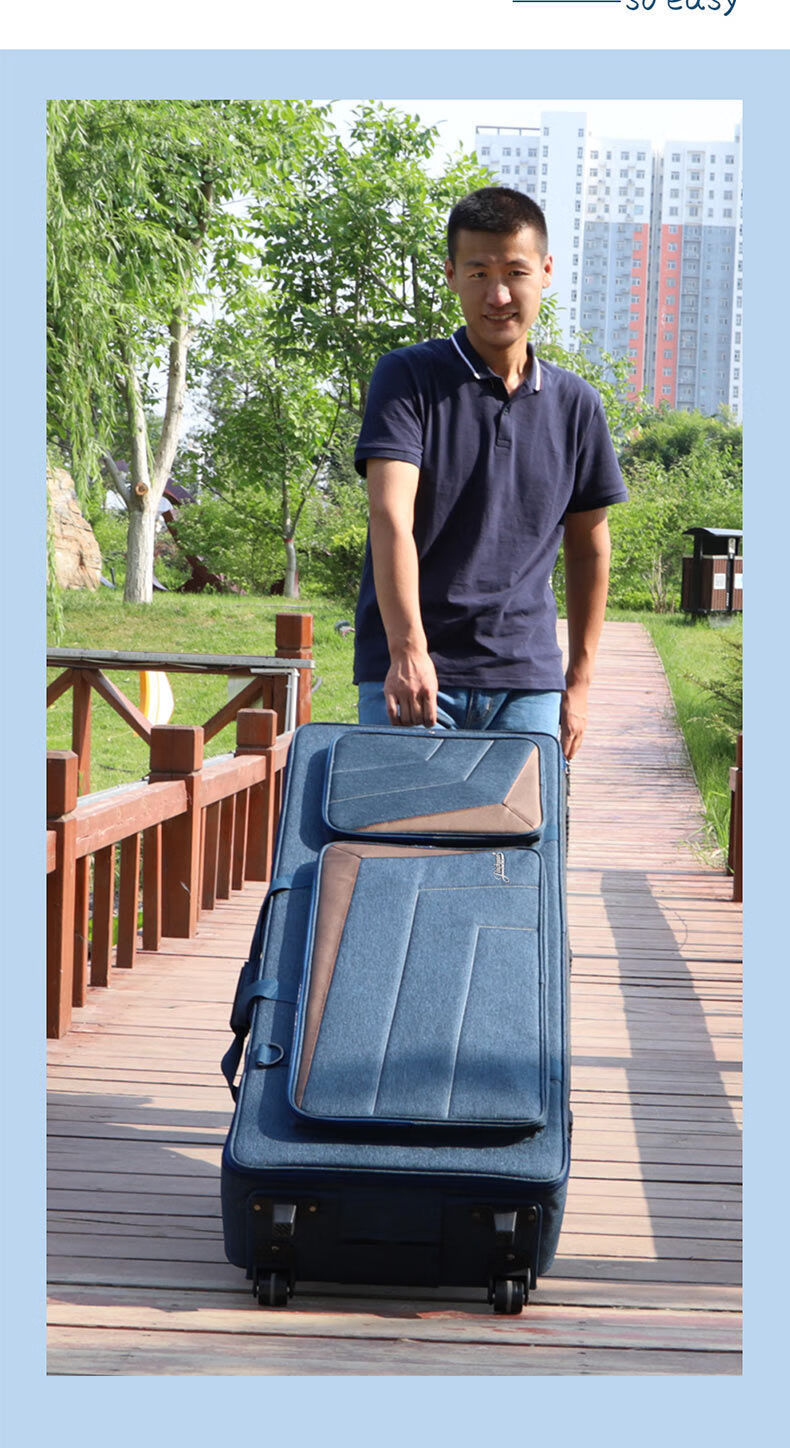 滑轮款电子琴包61键加厚电子琴套电子器加厚双肩单肩背琴包灰色滑轮款