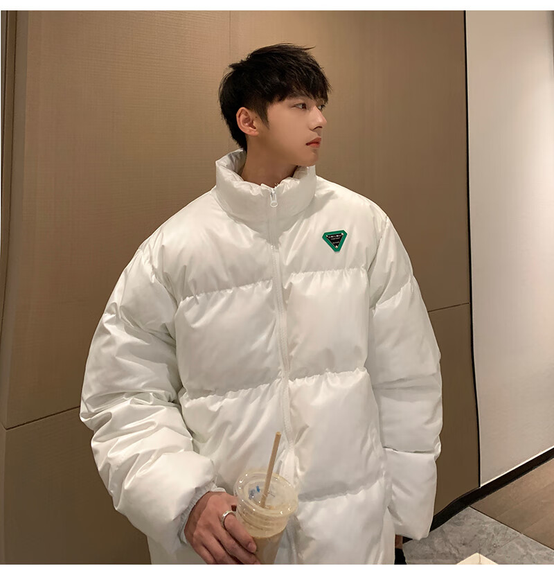 南极人(nanjiren)品牌夜光羽绒晋江羽绒服男青少年潮牌立领科技加厚