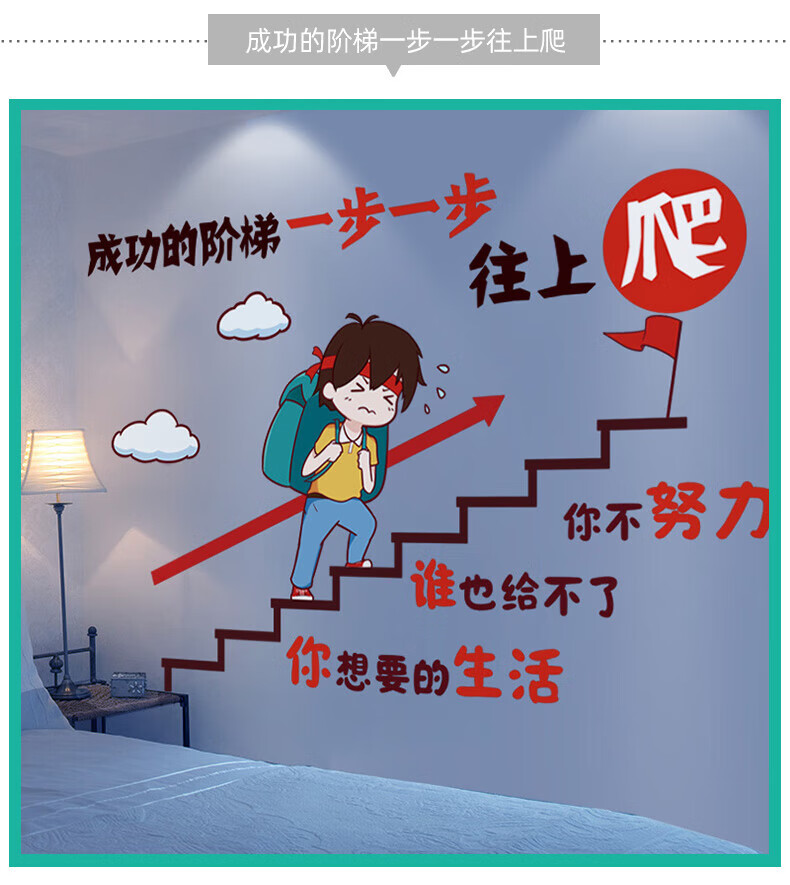 呈怠3d立体墙纸自粘宿舍背景置墙贴画男生房间装饰品