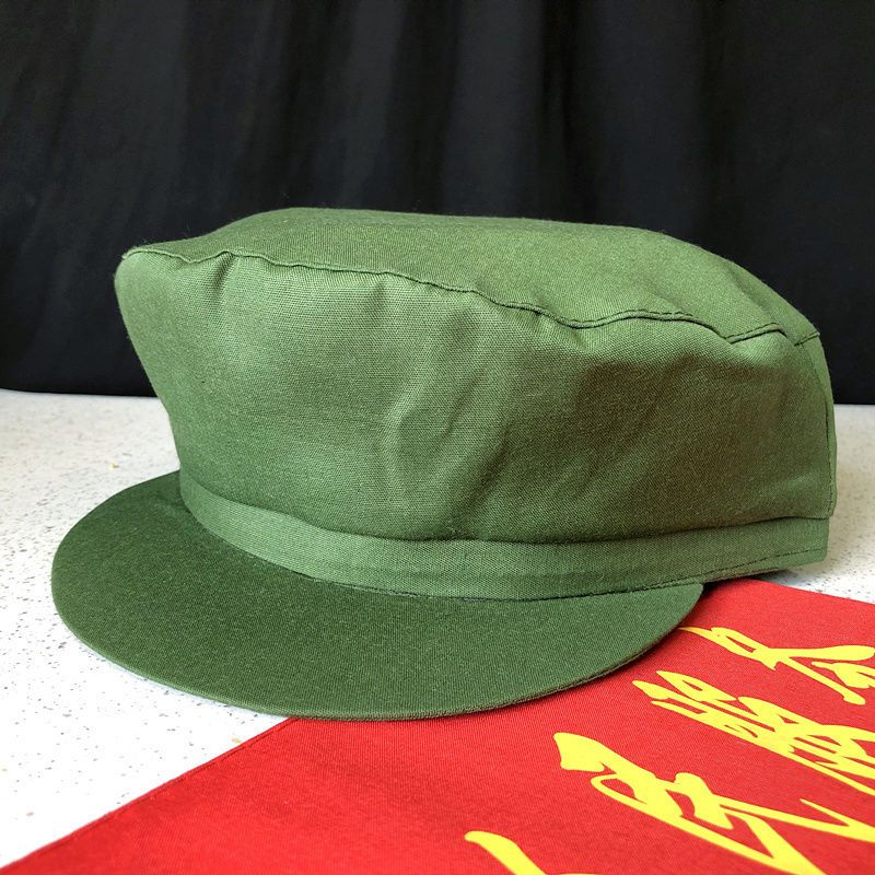 解放帽成人儿童红军帽灰色八角帽八路军新四军帽表演军帽绿色解放帽
