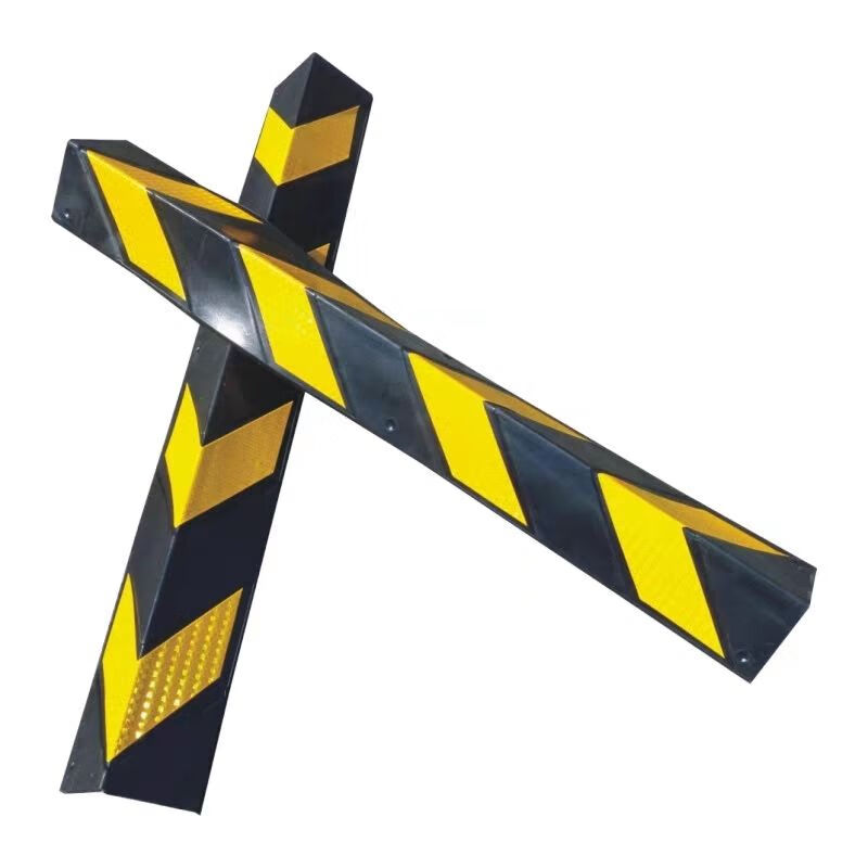 停车场柱子防撞条厂房反光护墙角工地警示包角轮廓标p 直角800*100*5