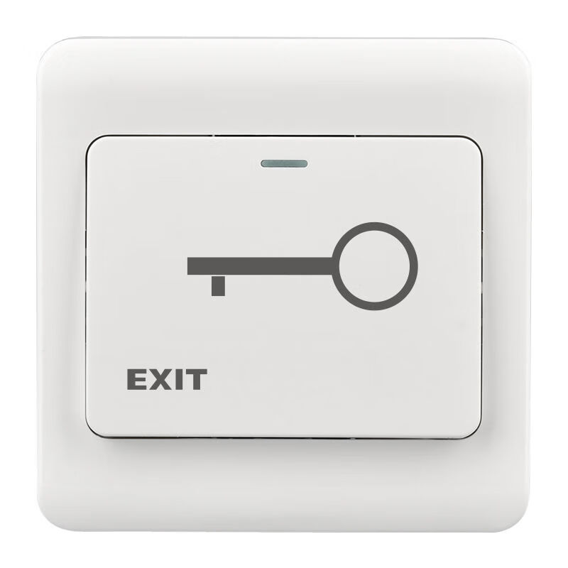 按钮自动复位86型有线门铃面板220v家用门控暗装 86暗装门禁开关 明盒