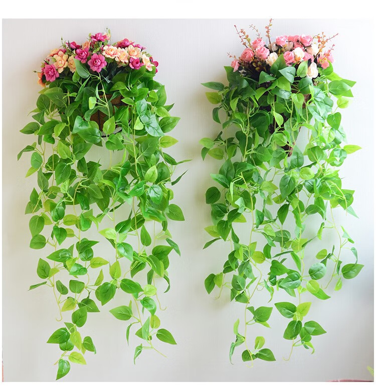 派森柏(paisenbo) 仿真绿萝挂墙花盆墙面装饰花壁挂装饰花篮墙壁装饰