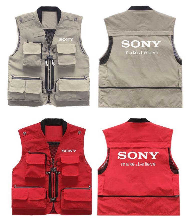 琉语 索尼摄影记者采访马甲工作服定制logo印字工装多功能马甲2020