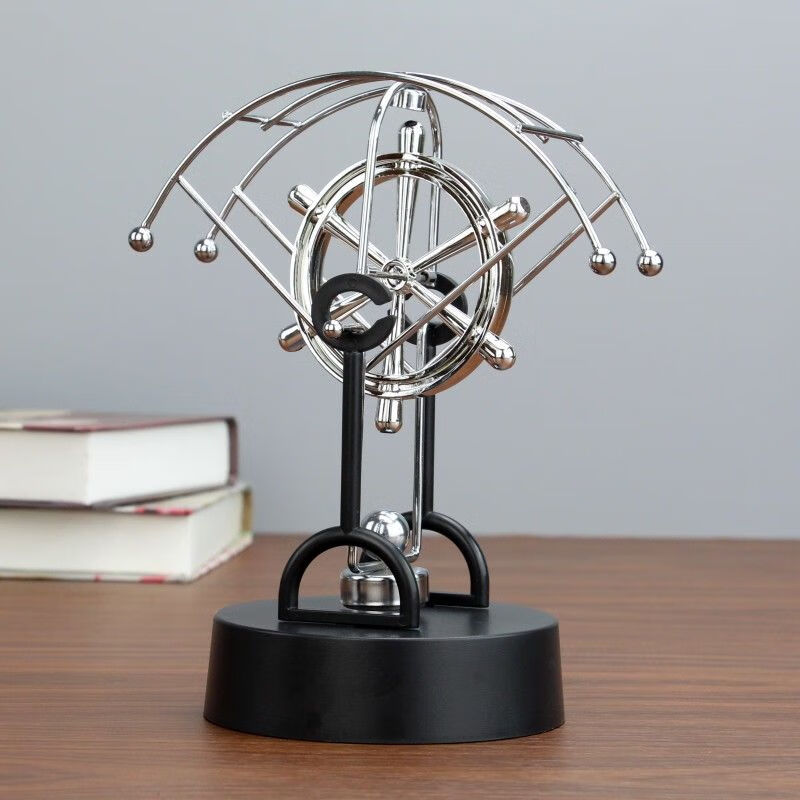 混沌摆件永动机仪牛顿摆球创意磁悬浮物理办公室办公桌面家居饰品