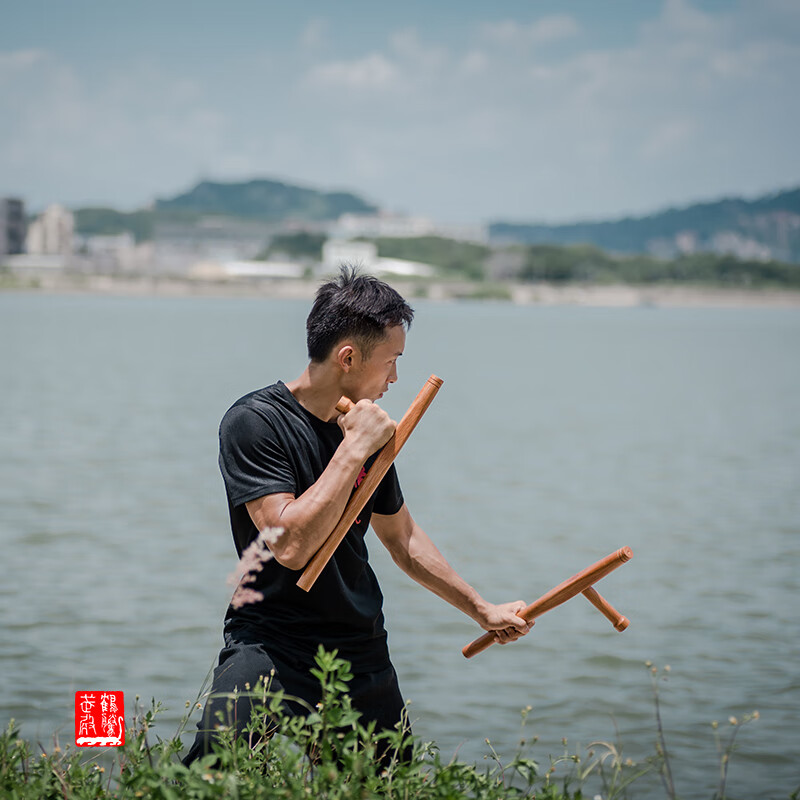 陇聚福 青冈木双拐 浮萍拐子 武术t拐丁字棍 东方棍 送背袋教程 双拐