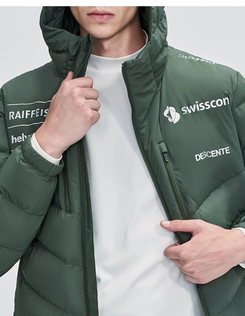 迪桑特(descente)羽绒服瑞士国家队联名冬季保暖轻薄鹅绒运动服男旗舰