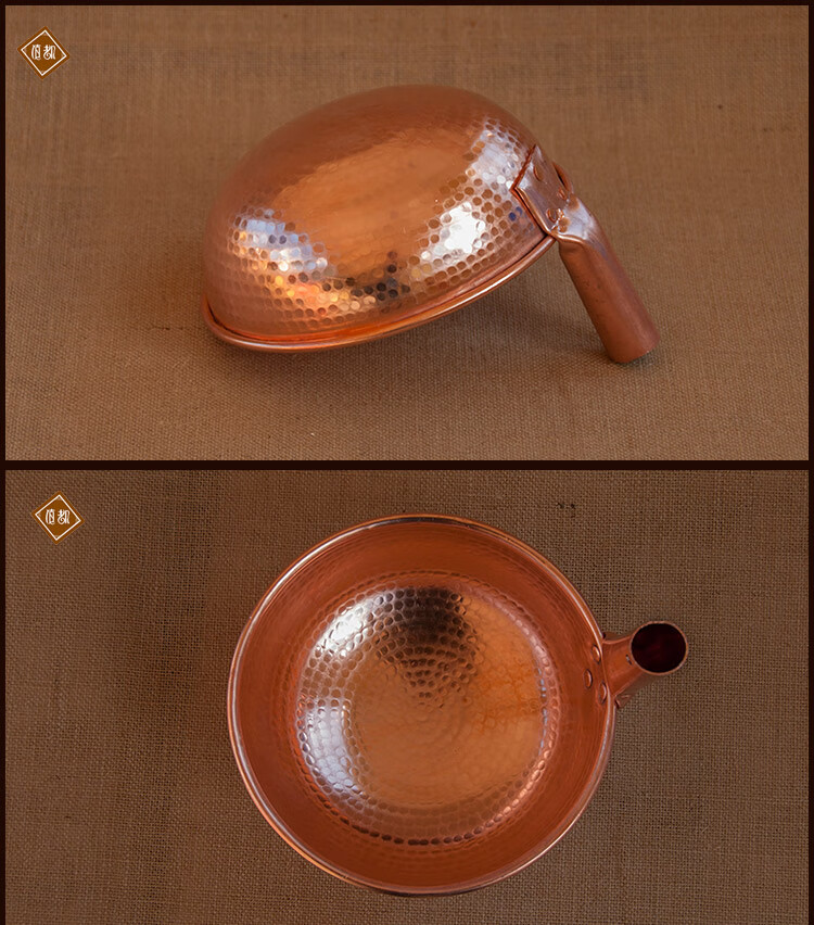 滇都餐厅小吃店小铜锅米粉锅水瓢汤锅加厚燃气灶云南小锅米线铜锅 薄