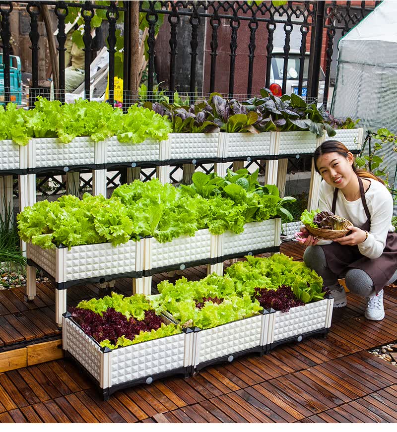 蔬菜种植箱种菜神器阳台种菜箱种菜盆种植槽楼顶户外塑料特大清仓