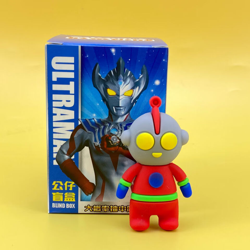 24入q版奥特曼盲盒男生公仔挂件盲盒2022新款男孩奖品礼品 q奥特随机