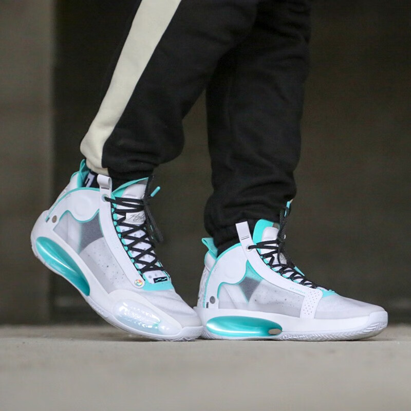 nikeairjordanaj34耐克男鞋板鞋全明星糖果电光蓝郭艾伦镭射日食涂鸦