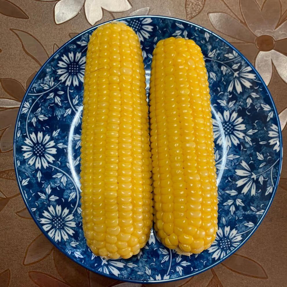 新鲜东北甜糯黄玉米棒黏玉米香甜可口速冻黏苞米260g300g大棒黄糯5棒