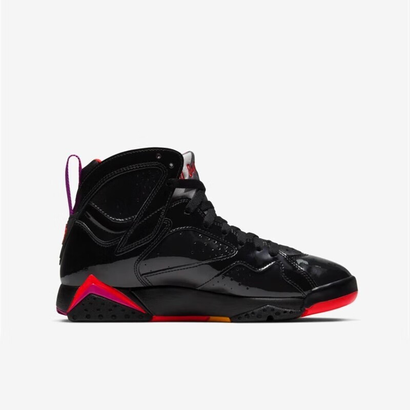 nike耐克新款女鞋airjordan7aj7黑红万圣节猛龙黑紫篮球鞋