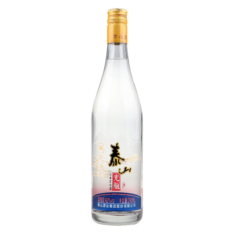 泰山光瓶酒 42度濃香型白酒 單瓶240ml【圖片 價格 品牌 報價】-京東