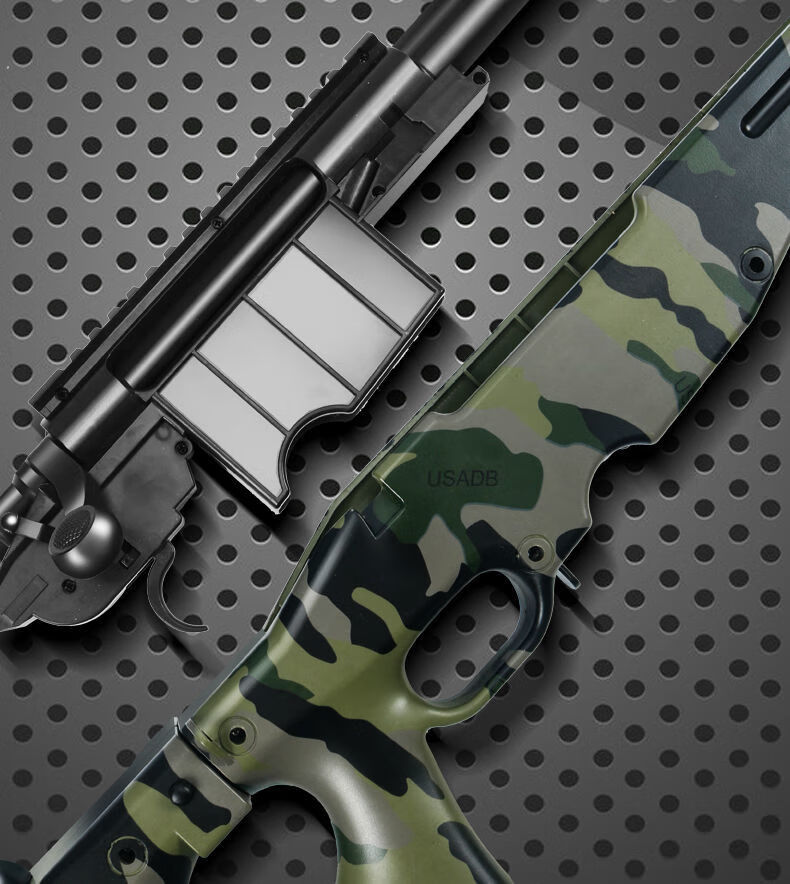 迷铭乐 awp玩具枪二西莫夫 awm抛壳软弹枪手拉栓抢可射击男孩吃鸡道具