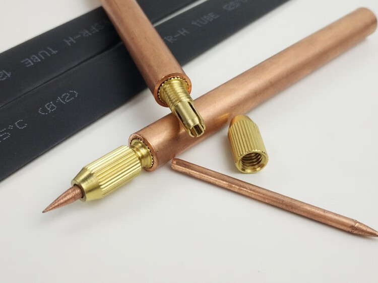 紫铜点焊笔18650锂电池点焊机diy配件手持式25平方碰焊笔 25平方点焊