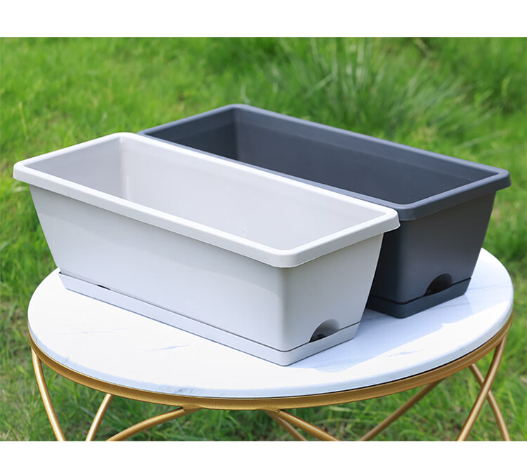 种菜箱种菜盆长条霍伦花盆塑料家庭阳台种植箱种花蔬菜长方形特大种植