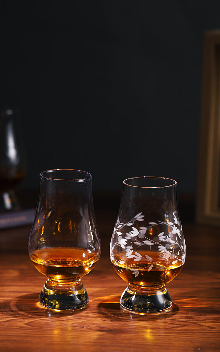 格兰·凯恩杯英国gencairn水晶玻璃手工刻花闻香杯 威士忌洋酒红酒